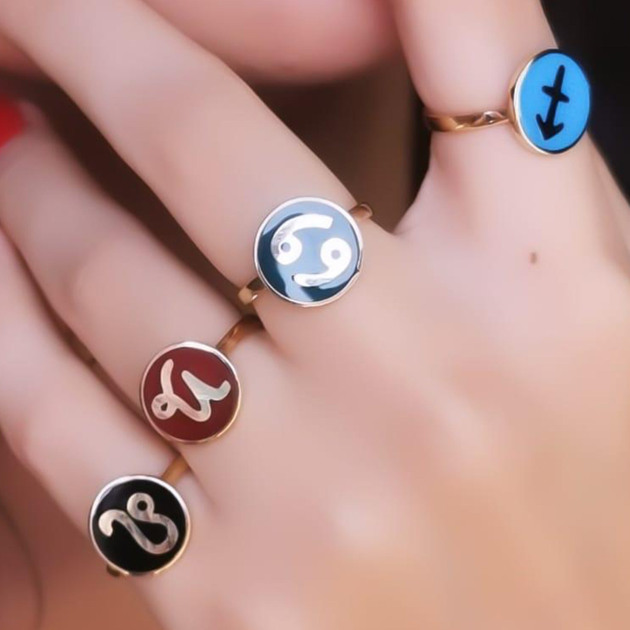 Gold Zodiac Sign Ring