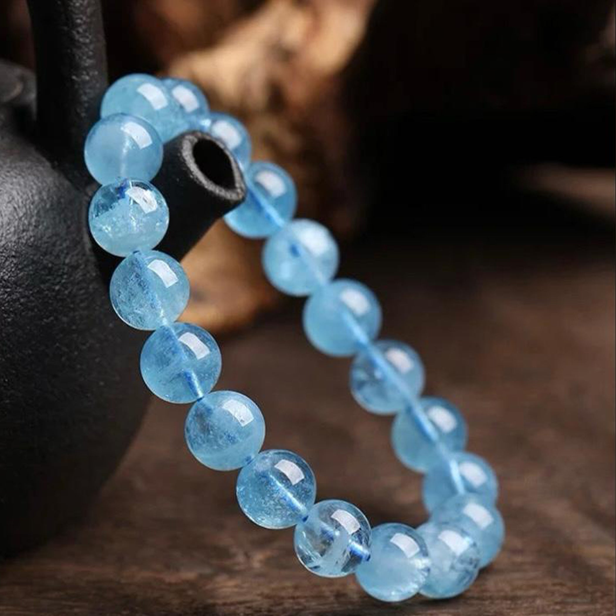 Aquamarine Stone Bracelet