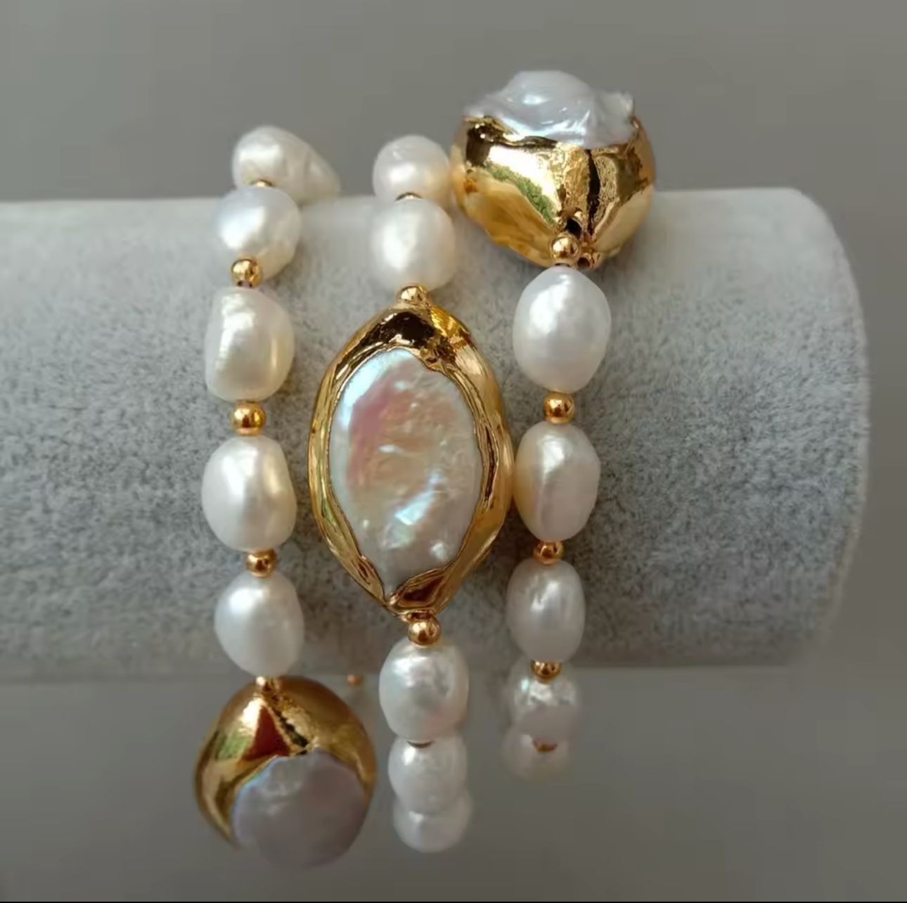 Natural Pearl Multi Layer Bracelet