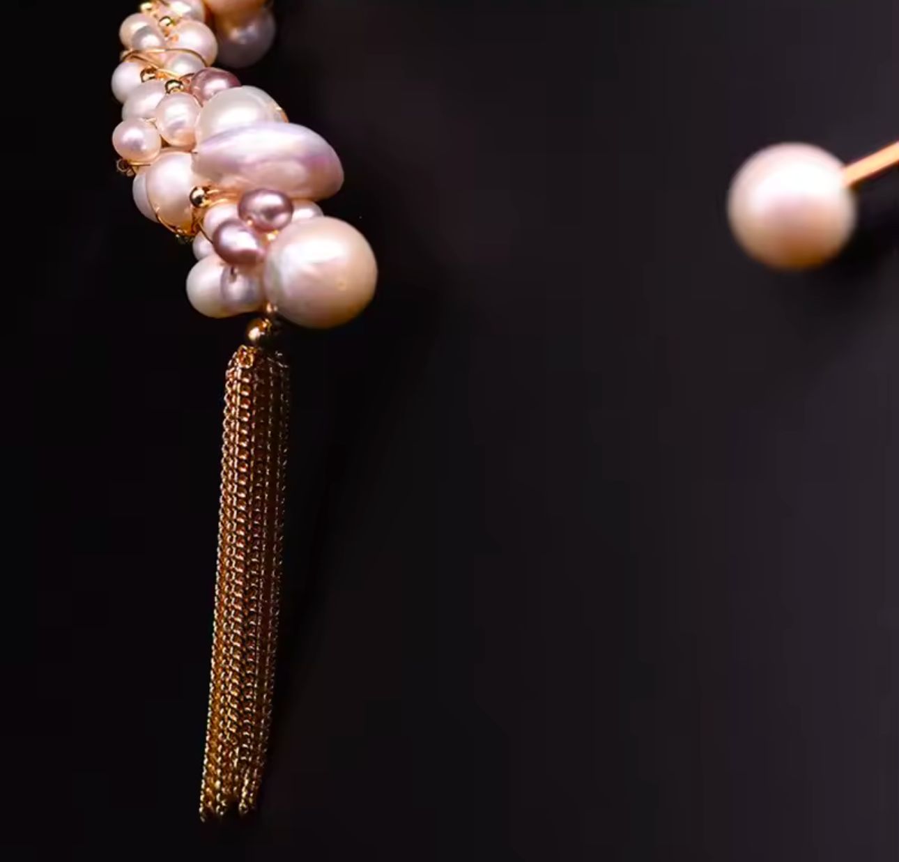 Natural Pearl Gold Plated Choker