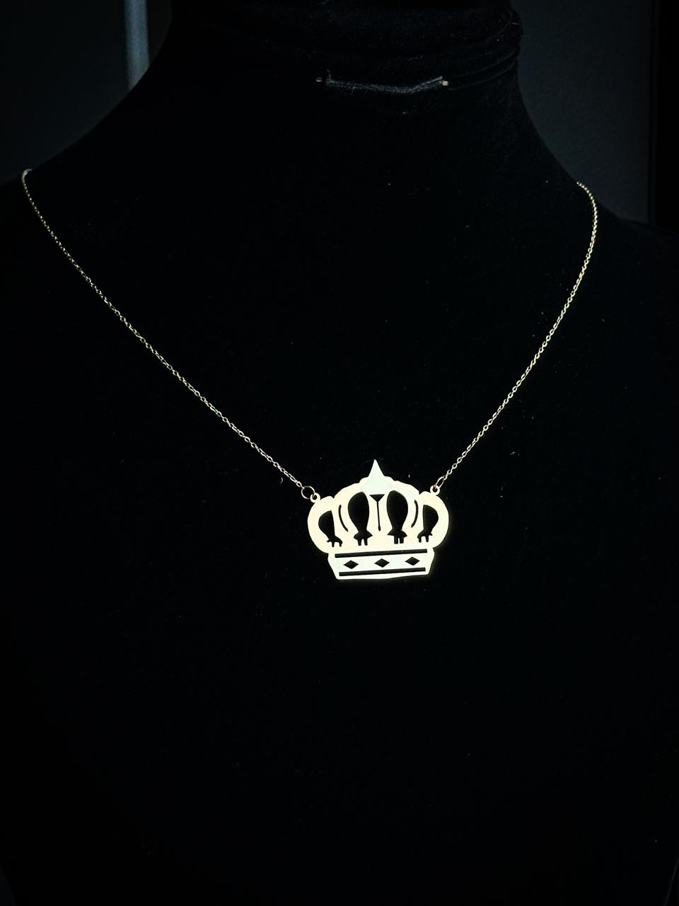 Crown Gold Necklace