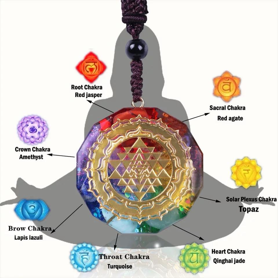 7 Chakras Natural Stone Necklace