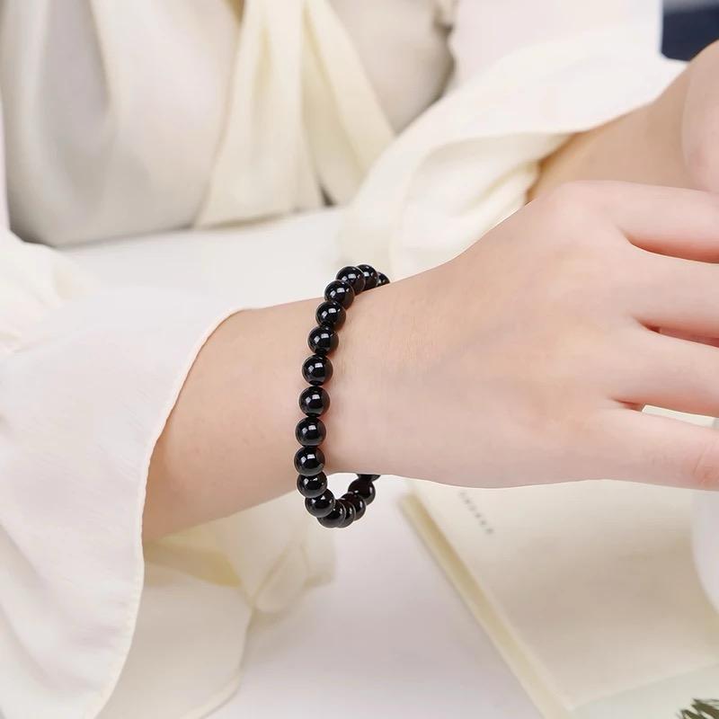 Natural Black Onyx Stone Bracelet
