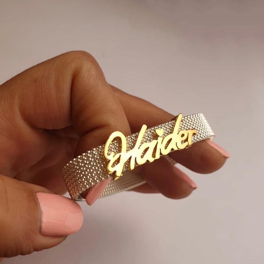 Gold “Haider”FreeStyle Design With Italian Steel Bracelet