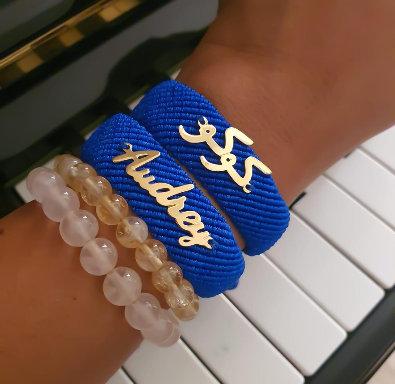 Gold Name Karma Bracelet