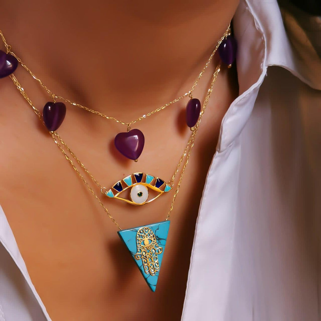 Gold Kaf Fatime Design Trangle