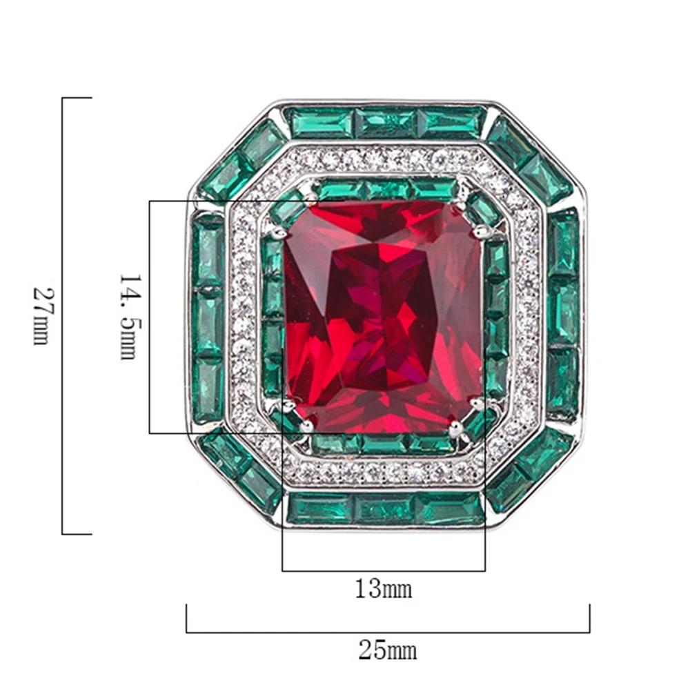 Ruby Natural Stone with Italian Silver Ring