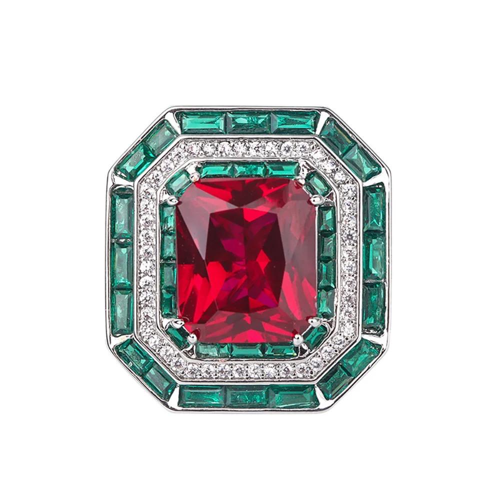 Ruby Natural Stone with Italian Silver Ring