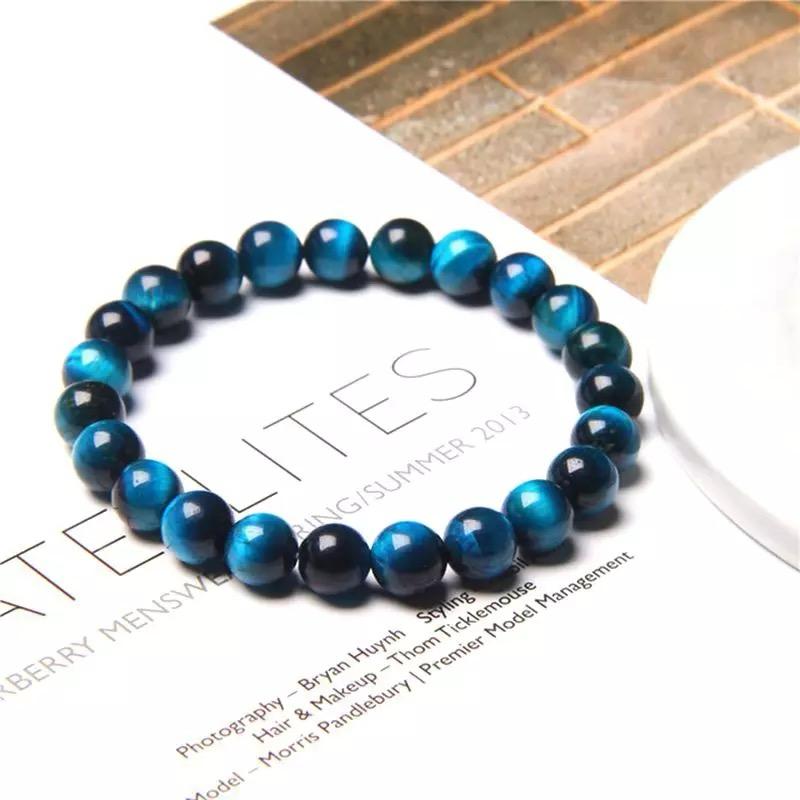 Blue Tiger Eyes Stone Bracelet