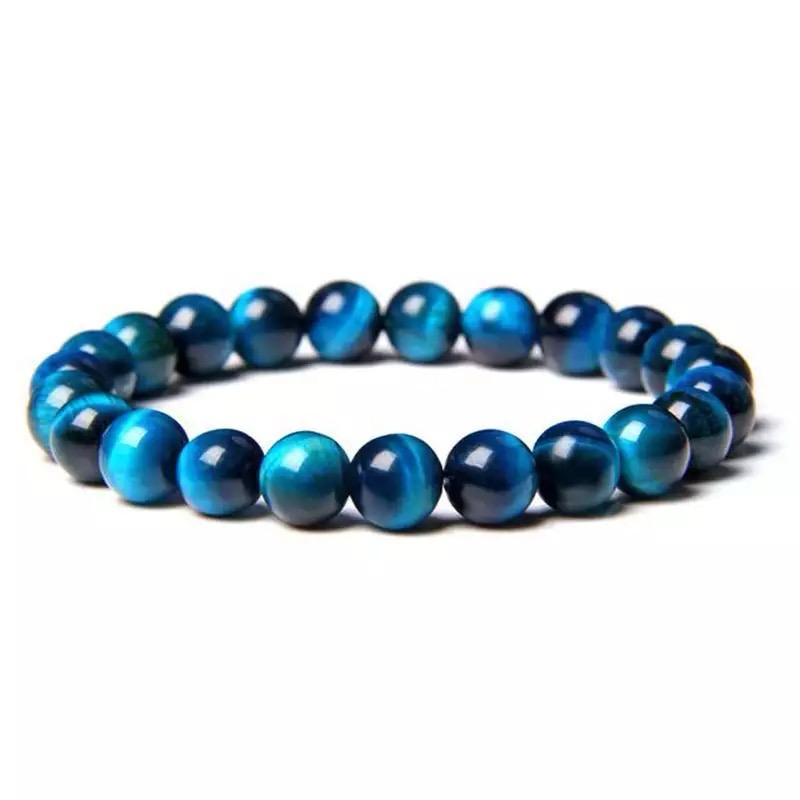 Blue Tiger Eyes Stone Bracelet