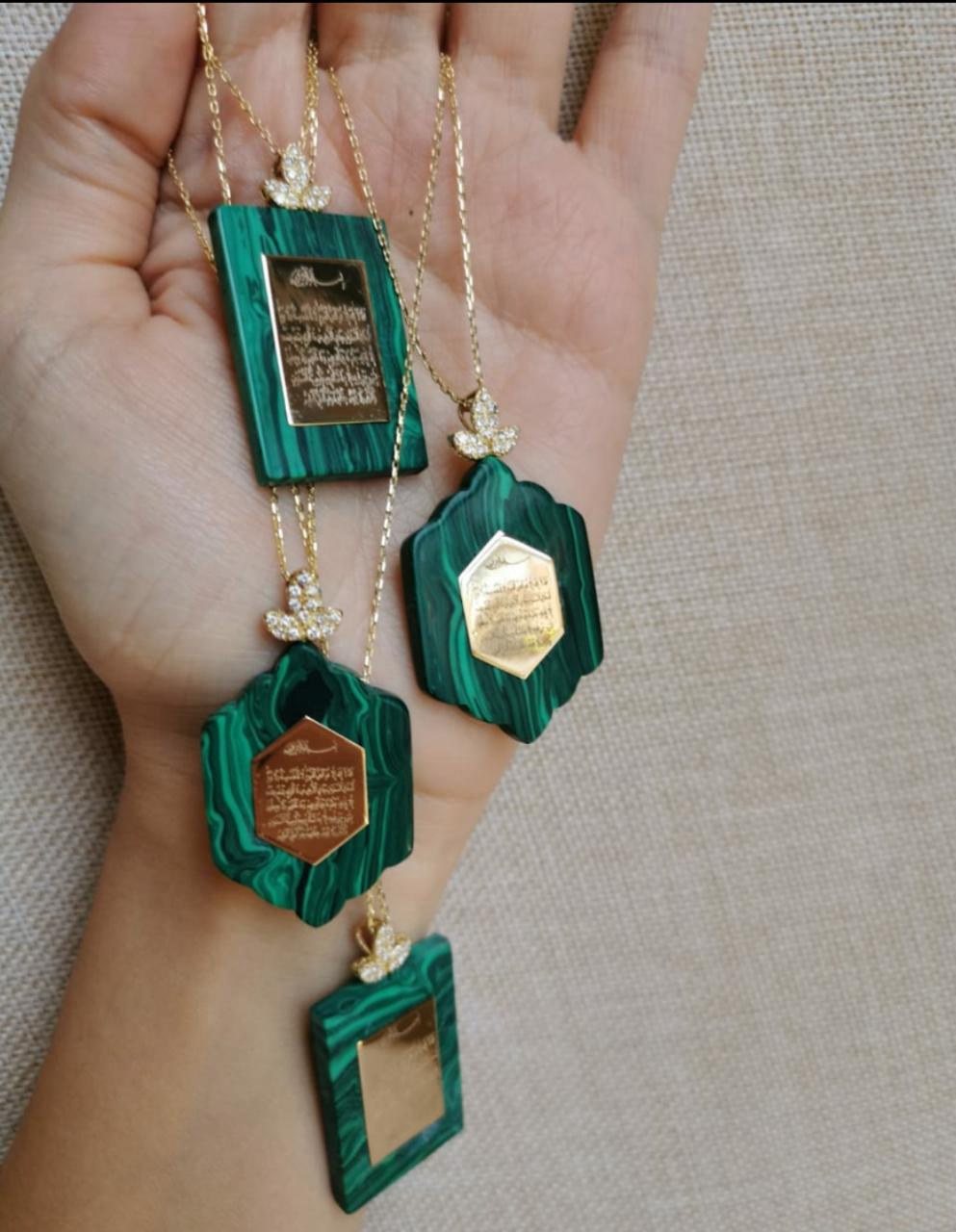 Aya Quranyia Gold with Resin Necklace