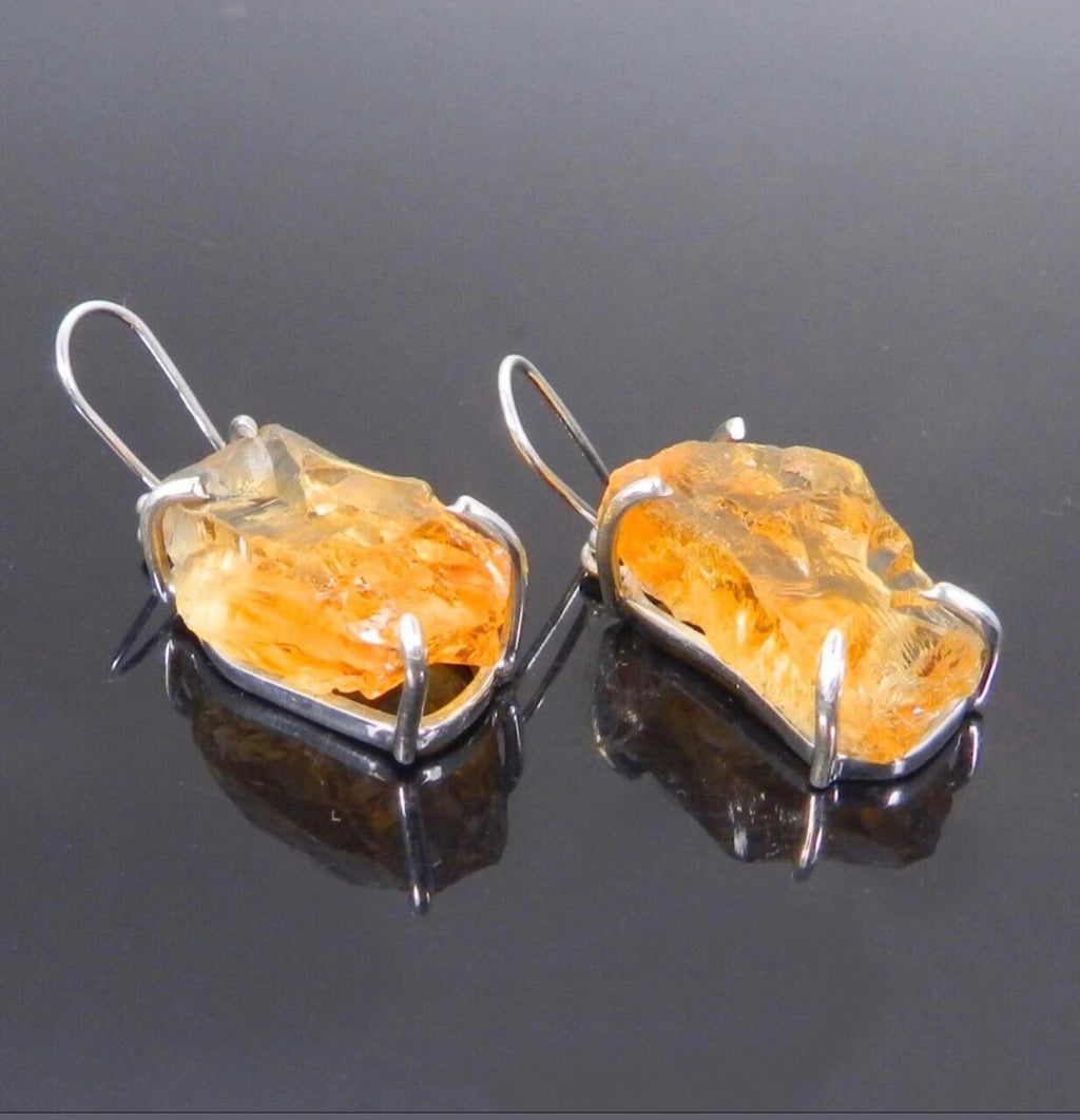 Citreen Stone Silver Design Earring