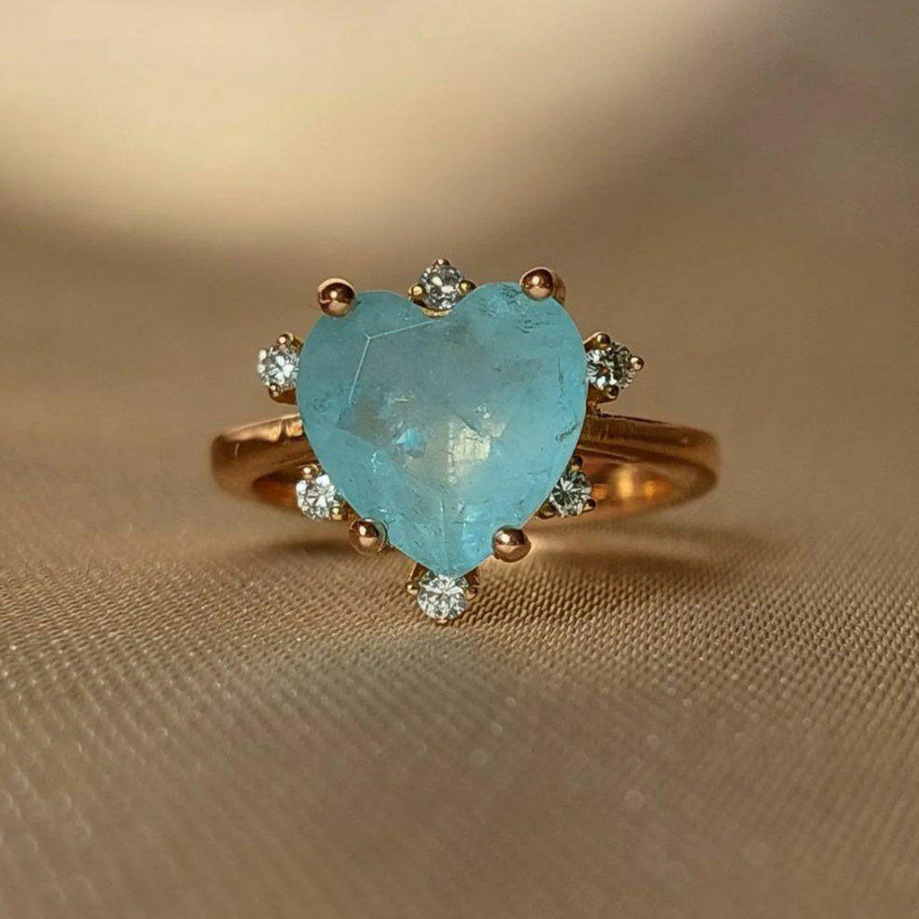 Gold Paraiba Stone Ring