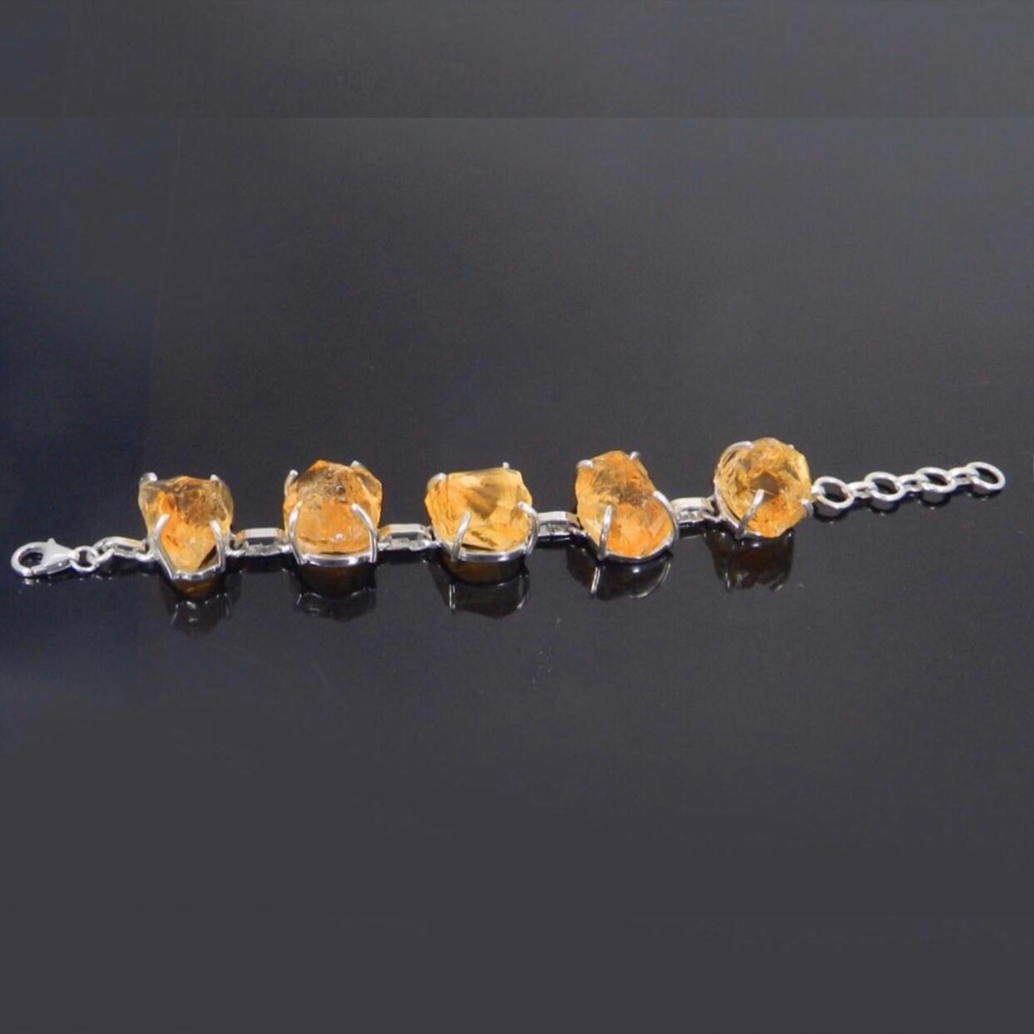 Citreen Stone Silver Design Bracelet